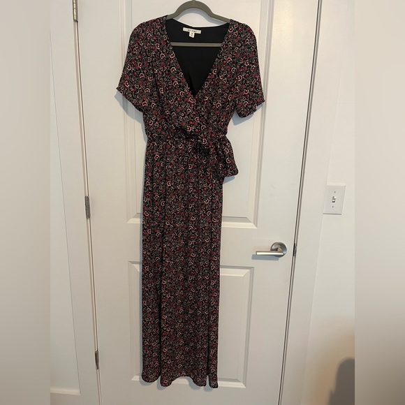 Floral Maxi Wrap Dress - Picture 2 of 11